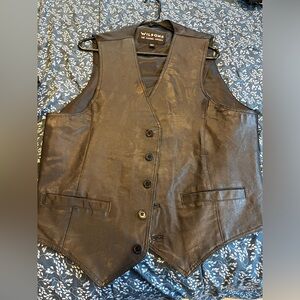 Leather vest size L